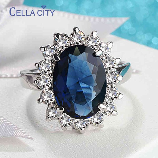 cellacity oval sapphire rings for women trendy silver 925 fine jewelry with gemstones flower shaped female engagement ring gifts, Golden;silver
cellacity oval sapphire rings for women trendy silver 925 fine jewelry with gemstones flower shaped female engagement ring gifts, Golden;silver
