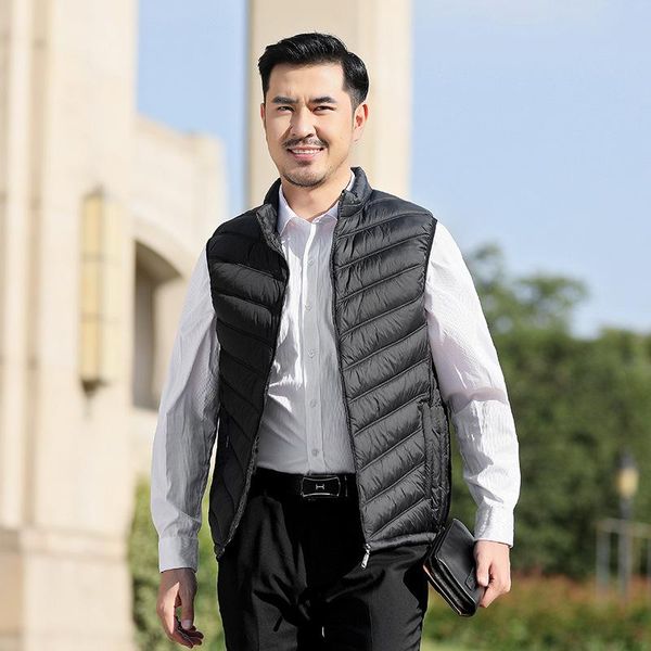 men's vests men 2022 autumn winter down cotton vest jacket solid color casual sleeveless male waistcoat plus size 5xl veste homme y537, Black;white
men's vests men 2022 autumn winter down cotton vest jacket solid color casual sleeveless male waistcoat plus size 5xl veste homme y537, Black;white