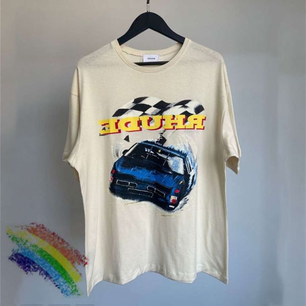21ss canadian designer short-sleeved men's and women's high-quality car print t shirt trend top, White;black
21ss canadian designer short-sleeved men's and women's high-quality car print t shirt trend top, White;black