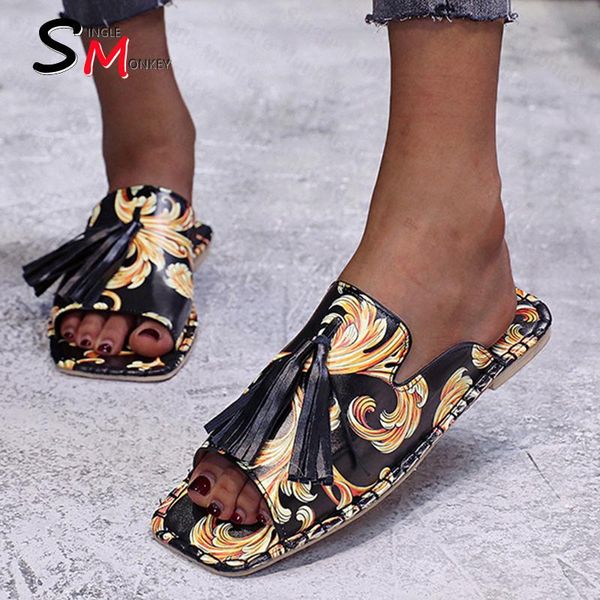 slippers femme sandals fringe rome casual 2021 spring autumn flats designer pu leather flip flops outdoor slides mujer shoes, Black
slippers femme sandals fringe rome casual 2021 spring autumn flats designer pu leather flip flops outdoor slides mujer shoes, Black