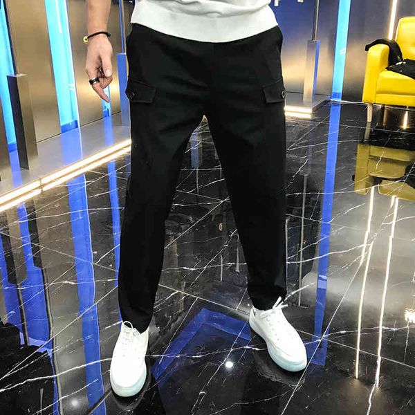pant in the fall black pocket elastic and beautiful leggings men's fashionable pants
pant in the fall black pocket elastic and beautiful leggings men's fashionable pants