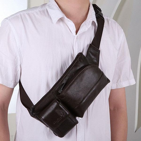 men genuine leather waist bag cross body fashion motion casual shoulder messenger wallet bags
men genuine leather waist bag cross body fashion motion casual shoulder messenger wallet bags