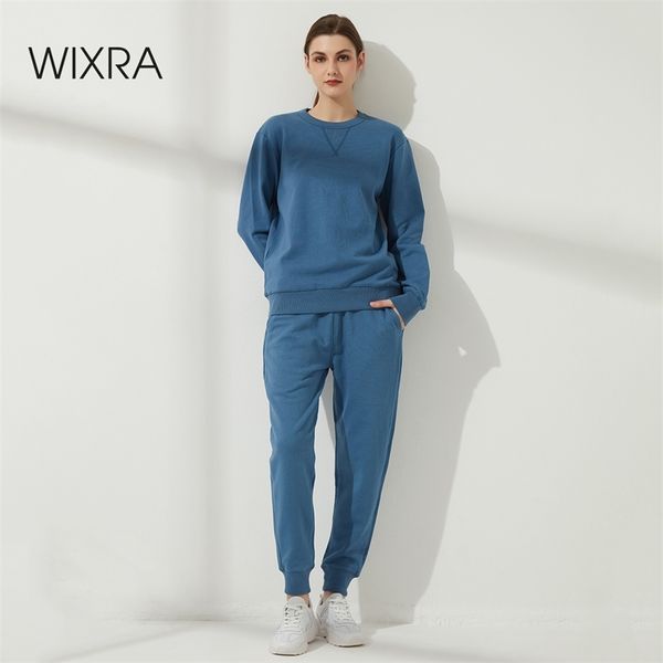 wixra womens 100% cotton casual sets o neck +elastic waist drawstring pants basic sweatshirts suits spring autumn 210727, White
wixra womens 100% cotton casual sets o neck +elastic waist drawstring pants basic sweatshirts suits spring autumn 210727, White