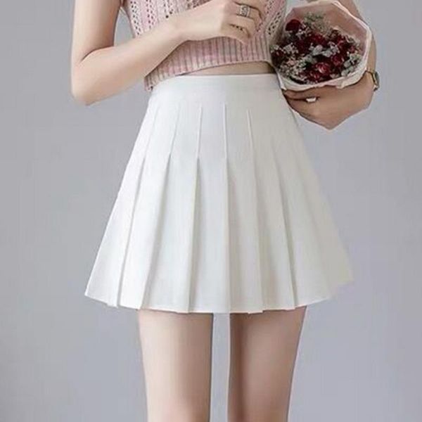 women's shorts 2021 women pleated skirt summer high waist chic a line ladies pink mini korean zipper preppy style girls dance, White;black
women's shorts 2021 women pleated skirt summer high waist chic a line ladies pink mini korean zipper preppy style girls dance, White;black