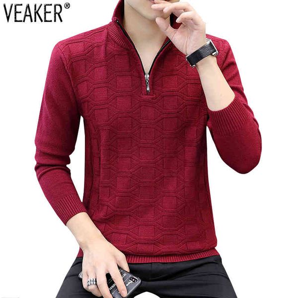 2021 new men's plaid pullovers male autumn winter zipper stand collar sweater coat knitted pullover knitwear m-3xl, Black
2021 new men's plaid pullovers male autumn winter zipper stand collar sweater coat knitted pullover knitwear m-3xl, Black
