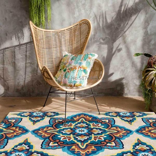 fashion retro ethnic flower blue living room bedroom bedside carpet floor mat carpets
fashion retro ethnic flower blue living room bedroom bedside carpet floor mat carpets