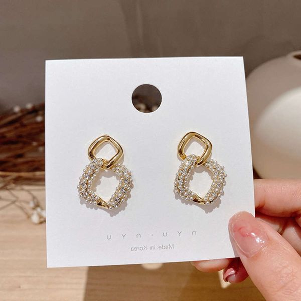 earrings south korea square pearl diamond 925 silver needle cool wind ins metal earrings french net red crowd chic, Golden
earrings south korea square pearl diamond 925 silver needle cool wind ins metal earrings french net red crowd chic, Golden