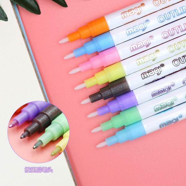 painting pens tiktok, illusion, double line diy hand, outline, glitter, candy, color pen, metal orcent marker pen., Black;red
painting pens tiktok, illusion, double line diy hand, outline, glitter, candy, color pen, metal orcent marker pen., Black;red