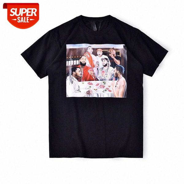 european and american high street simple trendy t-shirt hip-hop oversize black white character print graffiti short-sleeved #uc6r, White;black
european and american high street simple trendy t-shirt hip-hop oversize black white character print graffiti short-sleeved #uc6r, White;black