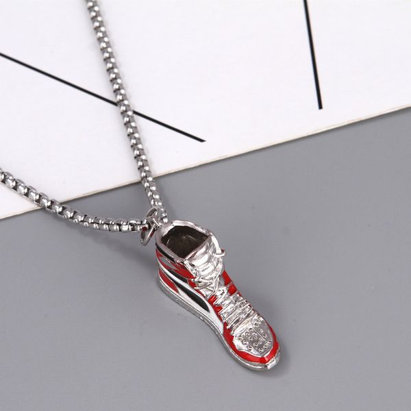 design jewelry basketball shoes sweater chain creative pendant hip hop street trend pendant gift necklace for men and women, Silver
design jewelry basketball shoes sweater chain creative pendant hip hop street trend pendant gift necklace for men and women, Silver
