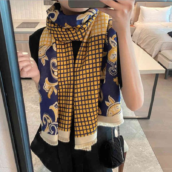 design foreign style fashion versatile imitation cashmere women's autumn and new thickened warm scarf shawl, Blue;gray
design foreign style fashion versatile imitation cashmere women's autumn and new thickened warm scarf shawl, Blue;gray