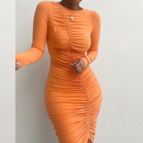 casual dresses chronstyle ruched drawstring bodycon dress fall women long sleeve pleated wrap office party clubwear female vestidos, Black;gray
casual dresses chronstyle ruched drawstring bodycon dress fall women long sleeve pleated wrap office party clubwear female vestidos, Black;gray