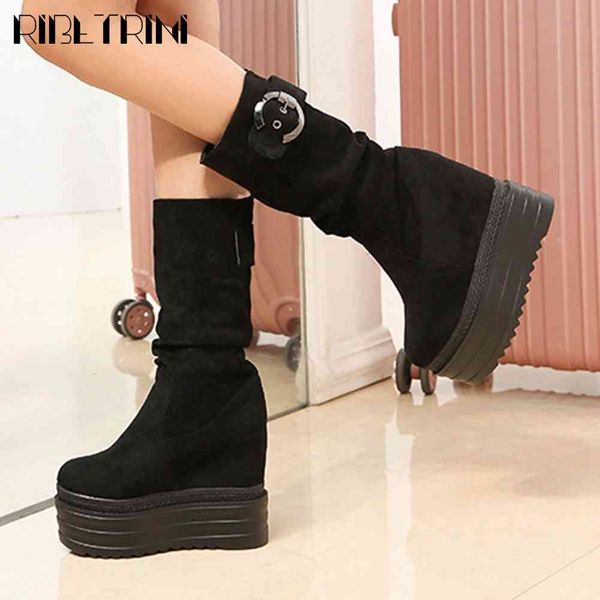 boots girl sweet platform mid-calf shoes fashion height increasing women high heels boots, Black
boots girl sweet platform mid-calf shoes fashion height increasing women high heels boots, Black