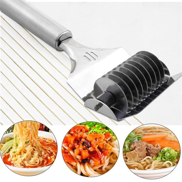kitchen stainless steel spaghenoodle maker lattice roller dough cutter tool helper diy pastry cutting baking & tools
kitchen stainless steel spaghenoodle maker lattice roller dough cutter tool helper diy pastry cutting baking & tools