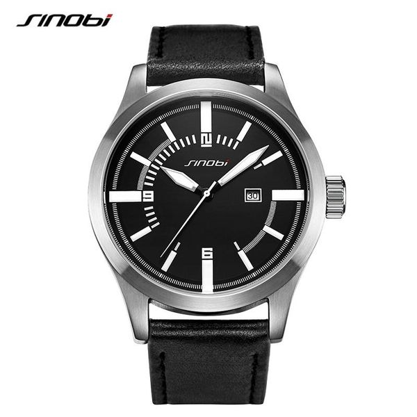 wristwatches sinobi business analogue quartz men's watch fashion outdoor luminous wristwatch leather strap waterproof clock relogio mas, Slivery;brown
wristwatches sinobi business analogue quartz men's watch fashion outdoor luminous wristwatch leather strap waterproof clock relogio mas, Slivery;brown