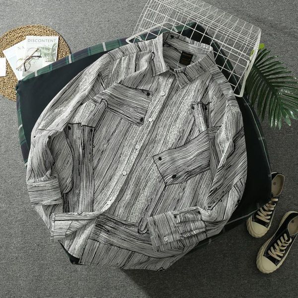 men's casual shirts spring autumn long sleeve shirt fashion vintage printing harajuku style bf ink painting camisa masculina coat, White;black
men's casual shirts spring autumn long sleeve shirt fashion vintage printing harajuku style bf ink painting camisa masculina coat, White;black