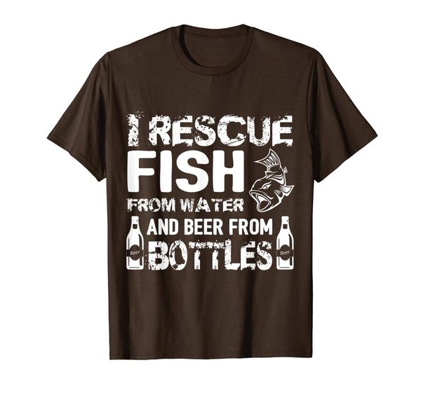 I Rescue Fish From Water And Beer From Bottles T-Shirt, Mainly pictures