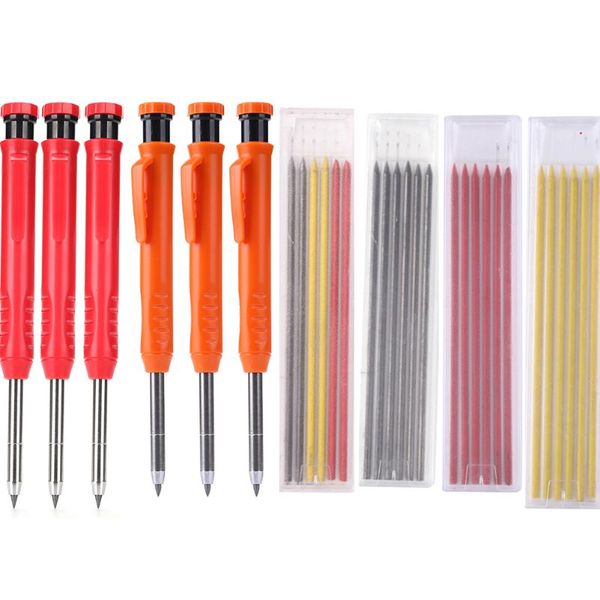 professional hand tool sets 3pcs solid carpenter pencil set with 18 refill leads built-in sharpener marking woodworking deep hole mechanical
professional hand tool sets 3pcs solid carpenter pencil set with 18 refill leads built-in sharpener marking woodworking deep hole mechanical