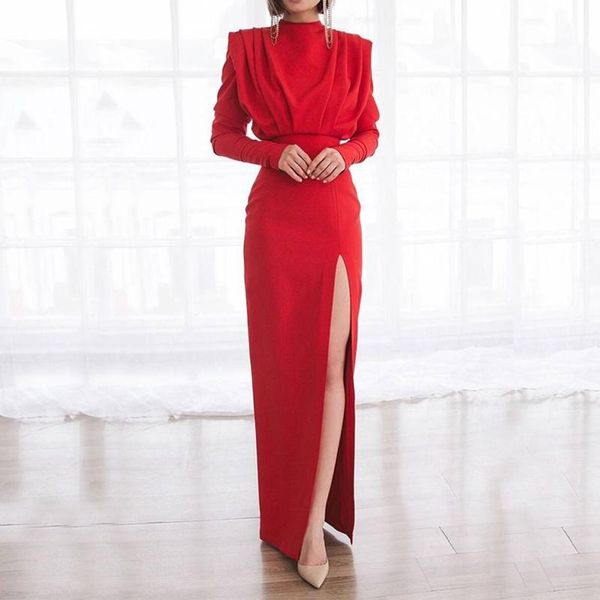 casual dresses 2021 spring and autumn summer fashion dress high neck pullover slit long skirt factory direct supply, Black;gray
casual dresses 2021 spring and autumn summer fashion dress high neck pullover slit long skirt factory direct supply, Black;gray