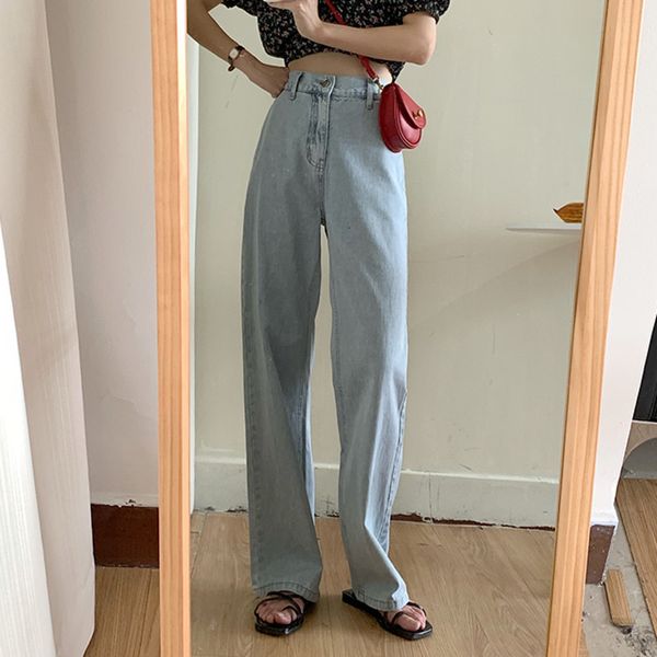 legging high waist clothes for women wide leg streetwear denim pants autumn winter fashion straight casual all-match jeans trousers gaue, Black 
legging high waist clothes for women wide leg streetwear denim pants autumn winter fashion straight casual all-match jeans trousers gaue, Black