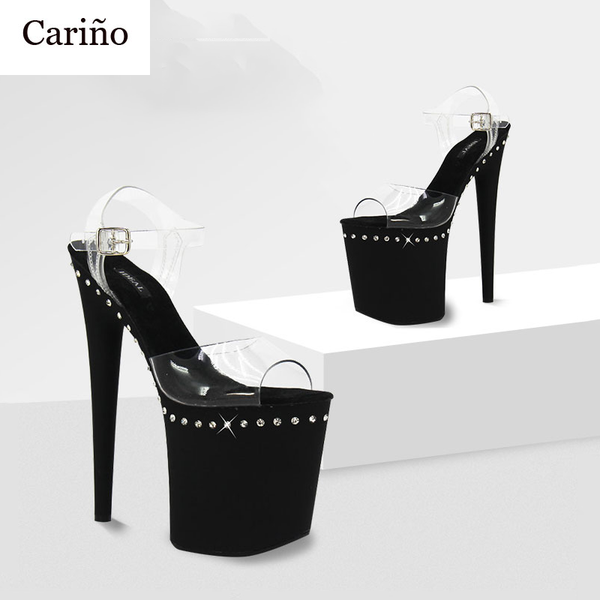super high heel catwalk stilettos ladies' diamond-studded ankle strap dance shoes nightclub size 34-40 dress, Black
super high heel catwalk stilettos ladies' diamond-studded ankle strap dance shoes nightclub size 34-40 dress, Black