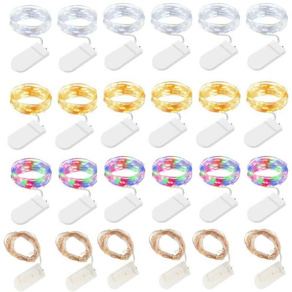 strings 24 pcs/lot mini copper led fairy lights 2m 20 leds cr2032 button battery operated string light xmas wedding party decoration
strings 24 pcs/lot mini copper led fairy lights 2m 20 leds cr2032 button battery operated string light xmas wedding party decoration
