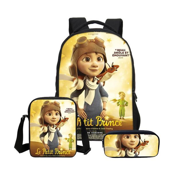 backpack 2021 fashion 3 pcs/set kids girls cartoon the little prince schoolbags cute school backpacks children bag for boys
backpack 2021 fashion 3 pcs/set kids girls cartoon the little prince schoolbags cute school backpacks children bag for boys