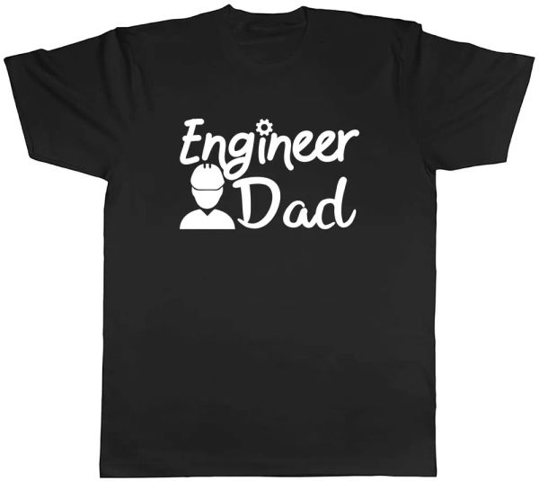 engineer dad mens t-shirt tee, White;black
engineer dad mens t-shirt tee, White;black