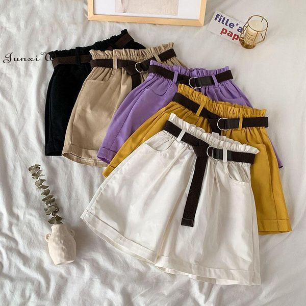 women's shorts summer elegant with belt high waist korean casual sweet girls style fashion femme pantalones, White;black
women's shorts summer elegant with belt high waist korean casual sweet girls style fashion femme pantalones, White;black
