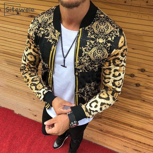 men's jackets siteweie fashion men leopard jacket coat luxurious zipper slim print round neck casual for clothing l746, Black;brown
men's jackets siteweie fashion men leopard jacket coat luxurious zipper slim print round neck casual for clothing l746, Black;brown
