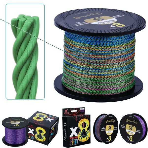 braid line sougayilang x8 strong pe fishing 8 strands 150m 350m 550m braided speckle multifilament durable
braid line sougayilang x8 strong pe fishing 8 strands 150m 350m 550m braided speckle multifilament durable