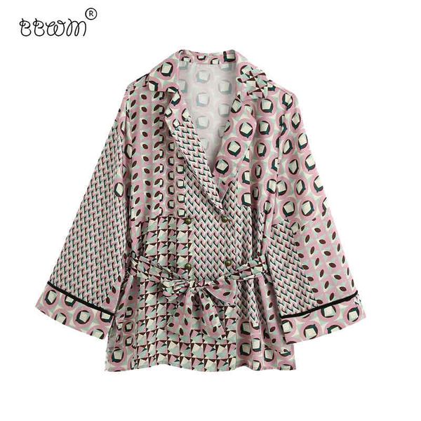 women fashion chic bow sashes geometric printed loose blouses vintage long sleeve side open shirts female chic 210520, White
women fashion chic bow sashes geometric printed loose blouses vintage long sleeve side open shirts female chic 210520, White