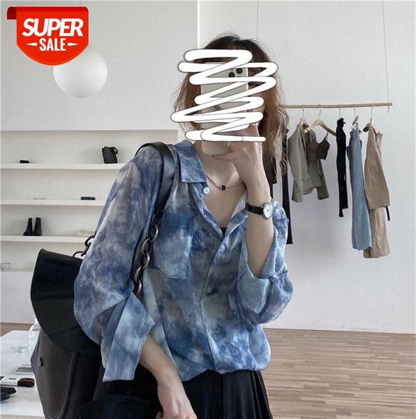 korean chic design sense loose super fairy tie-dye long-sleeved shirt smudge ink semi-permeable feather temperament women #wv5h, Black;gray
korean chic design sense loose super fairy tie-dye long-sleeved shirt smudge ink semi-permeable feather temperament women #wv5h, Black;gray