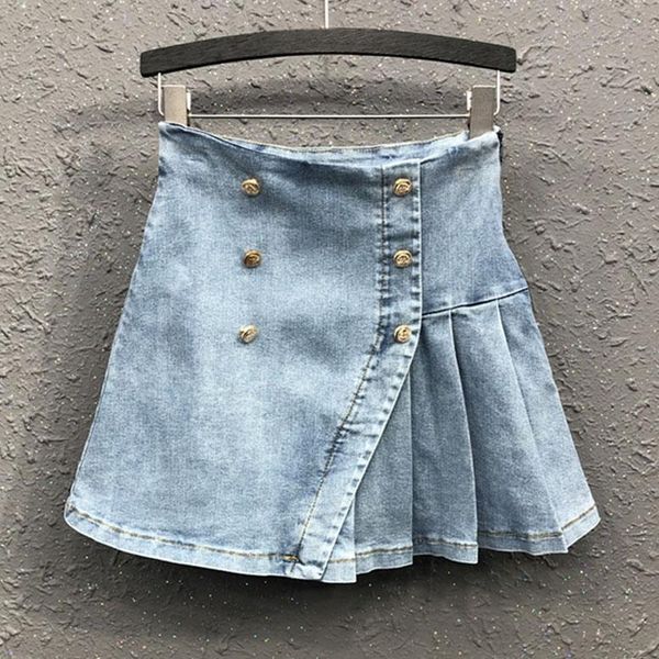 skirts 2021 spring summer casual korean women high waisted double breasted blue denim skirt , woman clothes jeans, Black
skirts 2021 spring summer casual korean women high waisted double breasted blue denim skirt , woman clothes jeans, Black