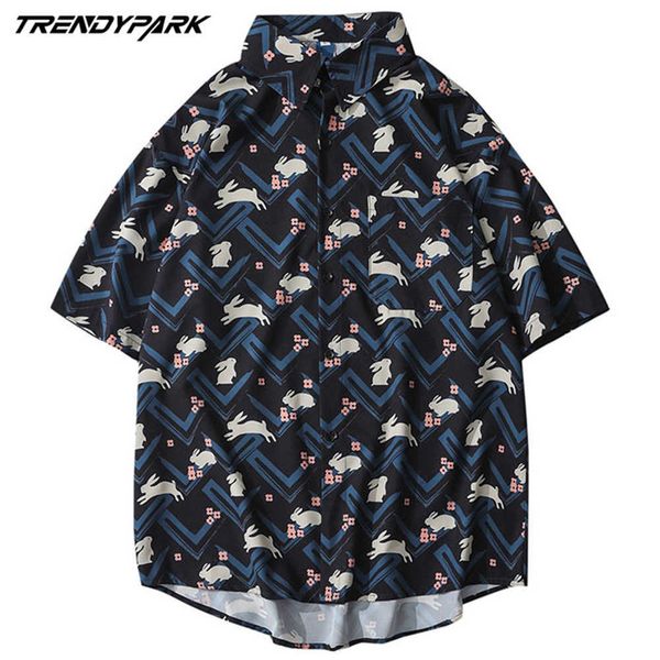 mens summer vintage rabbits print fashion shirts casual short sleeve beach black loose casual unique charm shirt 210601, White;black
mens summer vintage rabbits print fashion shirts casual short sleeve beach black loose casual unique charm shirt 210601, White;black