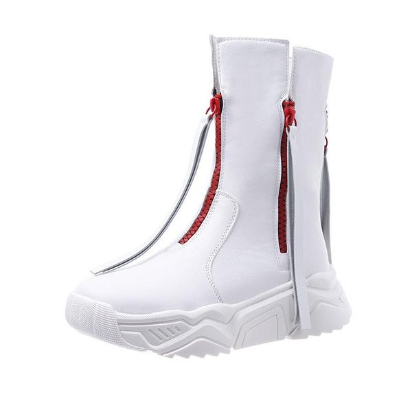 boots round head sponge cake warm women's cotton fashion zipper mid-tube women, Black
boots round head sponge cake warm women's cotton fashion zipper mid-tube women, Black