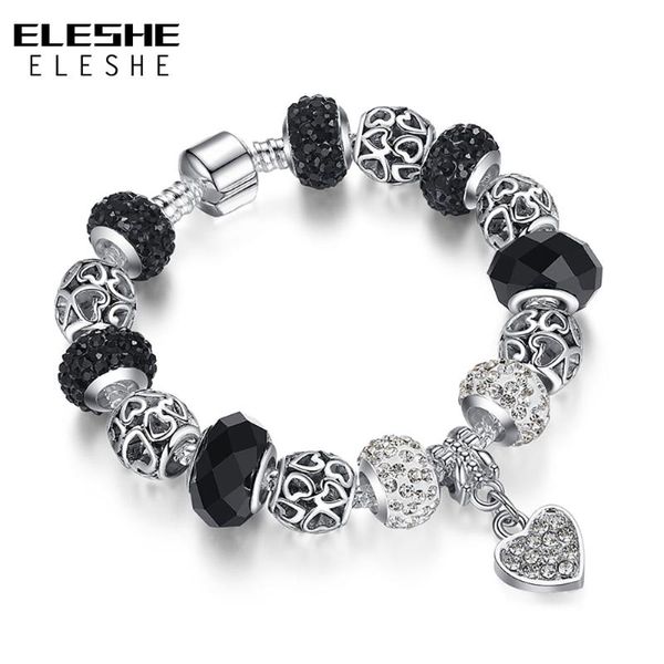charm bracelets eleshe trendy silver color crystal heart bracelet & bangles for women murano glass beads brand clearance sale, Golden;silver
charm bracelets eleshe trendy silver color crystal heart bracelet & bangles for women murano glass beads brand clearance sale, Golden;silver