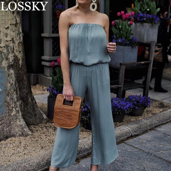 women's jumpsuits & rompers backless strapless jumpsuit casual sleeveless slash neck women summer blue elegant tunic wide leg pants pla, Black;white
women's jumpsuits & rompers backless strapless jumpsuit casual sleeveless slash neck women summer blue elegant tunic wide leg pants pla, Black;white