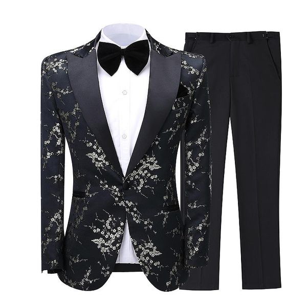 (suit + trousers) suit men's two-piece groomsmen costume wedding dress slim korean version of the suits & blazers, White;black
(suit + trousers) suit men's two-piece groomsmen costume wedding dress slim korean version of the suits & blazers, White;black
