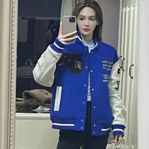 women's jackets autumn stitching woolen baseball jersey the wizard of oz couple jacket udzb, Black;brown
women's jackets autumn stitching woolen baseball jersey the wizard of oz couple jacket udzb, Black;brown