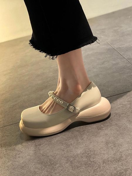 small leather women's summer thin section 2021 net red ins japanese college style round toe non-slip thick-soled shoes dress, Black
small leather women's summer thin section 2021 net red ins japanese college style round toe non-slip thick-soled shoes dress, Black