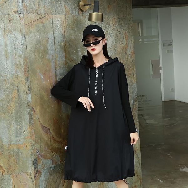 casual dresses 210816 europe autumn women hooded collar full sleeve dress female knee-length loose pullover, Black;gray
casual dresses 210816 europe autumn women hooded collar full sleeve dress female knee-length loose pullover, Black;gray