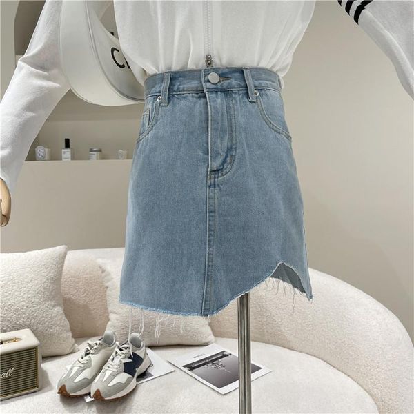 skirts women's spring summer 2021 niche design fashion loose high waist a-line irregular burr denim skirt, Black
skirts women's spring summer 2021 niche design fashion loose high waist a-line irregular burr denim skirt, Black
