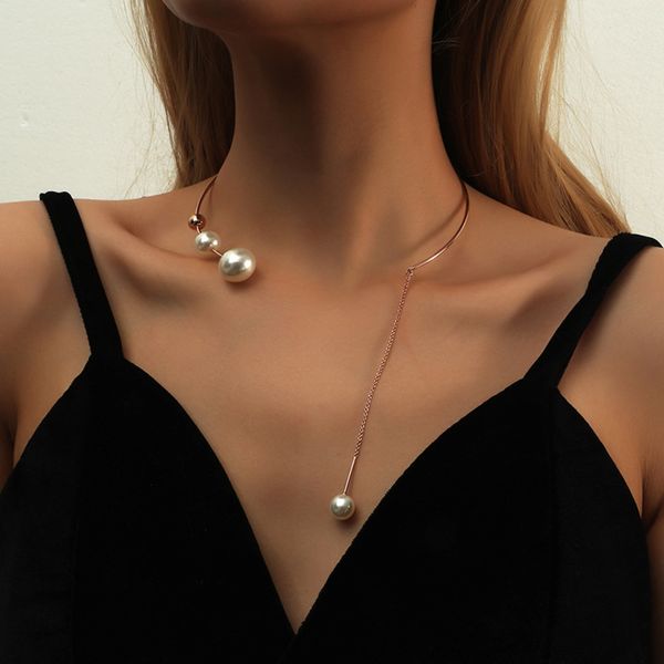 elegante grote witte imitatie parel choker ketting sleutelbeen mode voor vrouwen bruiloft sieraden kraag 2021 nieuwe, Silver
elegante grote witte imitatie parel choker ketting sleutelbeen mode voor vrouwen bruiloft sieraden kraag 2021 nieuwe, Silver