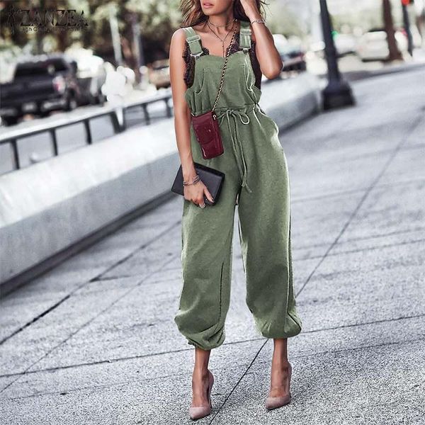 women's jumpsuits & rompers zanzea women sleeveless ladies elastic waist long pants suspender elegant office work playsuits overalls, Black;white
women's jumpsuits & rompers zanzea women sleeveless ladies elastic waist long pants suspender elegant office work playsuits overalls, Black;white