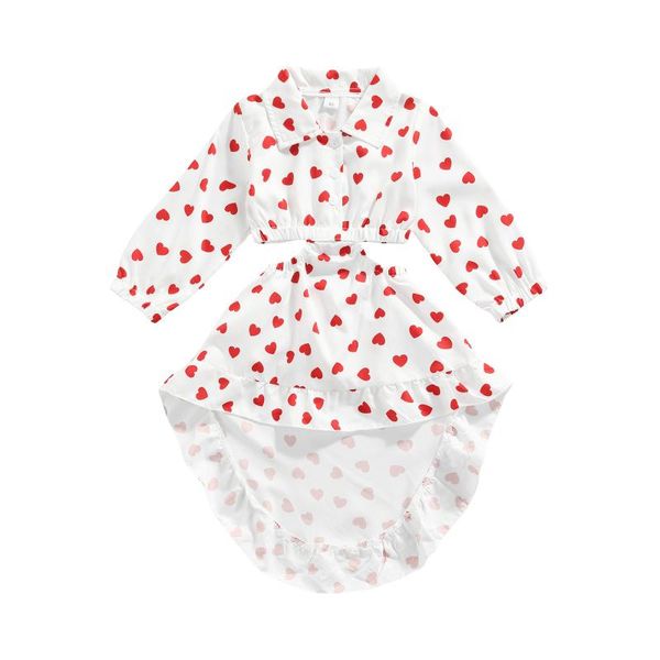 girl's dresses kids baby girls shirts dress love heart print turn down collar long sleeve hollow-waist buttons ruffles a-line for 1-6y, Red;yellow
girl's dresses kids baby girls shirts dress love heart print turn down collar long sleeve hollow-waist buttons ruffles a-line for 1-6y, Red;yellow