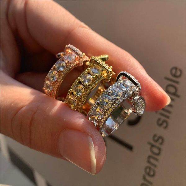 wedding rings luxury female white round crystal jewelry rose gold silver color for women vintage bridal engagement pendant ring, Slivery;golden
wedding rings luxury female white round crystal jewelry rose gold silver color for women vintage bridal engagement pendant ring, Slivery;golden