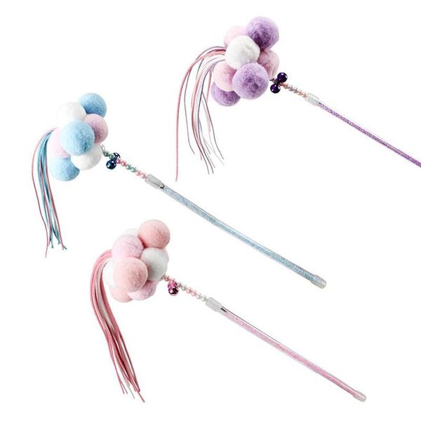 cat toys 1pcs pet toy teaser kitten teasing stick fairy ball bell tassels interactive supplies cute cats
cat toys 1pcs pet toy teaser kitten teasing stick fairy ball bell tassels interactive supplies cute cats