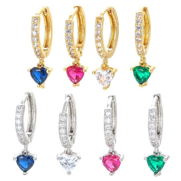 hoop & huggie eyika cute love heart small earrings for women girls red blue green crystal zircon lovely chic white christmas gift jewelry, Golden;silver
hoop & huggie eyika cute love heart small earrings for women girls red blue green crystal zircon lovely chic white christmas gift jewelry, Golden;silver