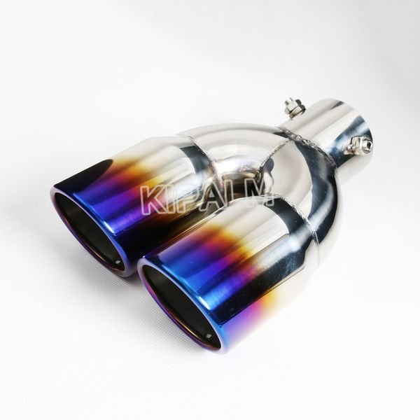 1 piece sliver/burnt blue stainless steel exhaust pipe dual car muffler ends tips for bmw e33 e34 e36
1 piece sliver/burnt blue stainless steel exhaust pipe dual car muffler ends tips for bmw e33 e34 e36